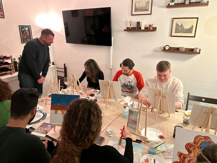 Rome: Small-Group Art Class with Wine - A souvenir made by you, not bought in a shop