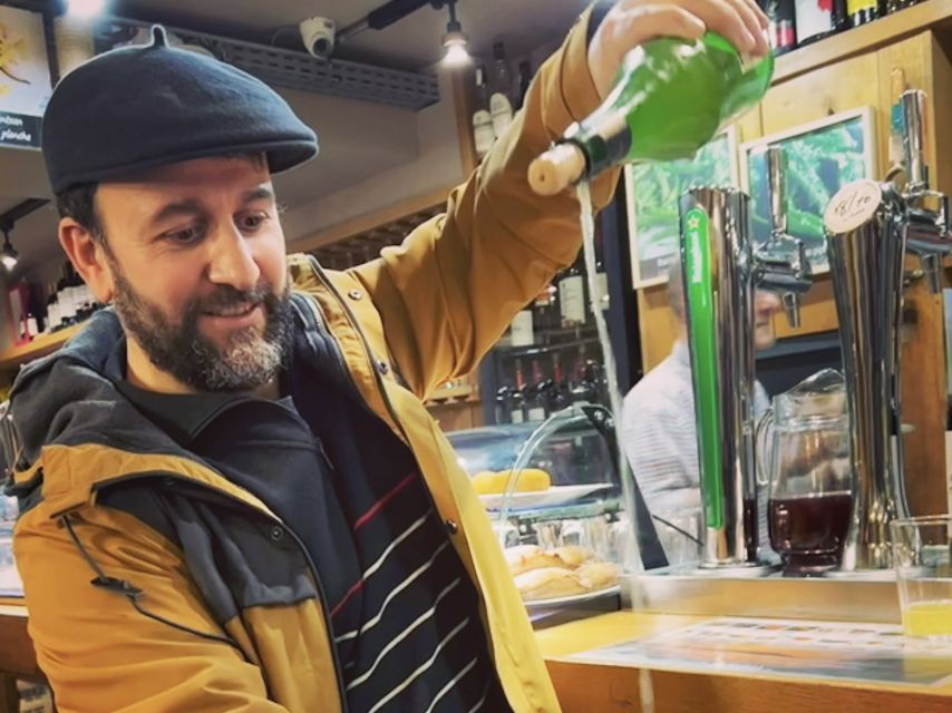 San Sebastian: Market, Pintxos and Wine Tasting Tour - The Gilda, olives, and a taste of local craft