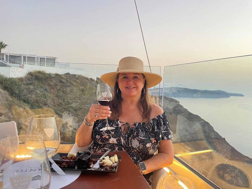 Santorini: Small-Group Sunset Wine Tour with Santo Winery - Estate Argyros and a wider Greek tasting