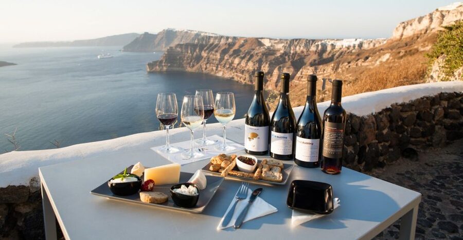 Santorini: Three Wineries and One Brewery Tour with Tastings - Starting with beer at Santorini Brewing Company