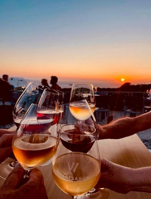 Santorini: Tour of Wineries with Wine Tasting & Food - The vineyard stop and Santorini’s low basket vines