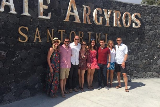 Santorini Wine Adventure with 12 Wine Tastings, Tapas and Sunset - Pickup, group size, and the practical details