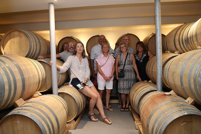 Santorini Wine Stories: Sunset Tour with Tasting & Dinner - Third winery: caldera views and the sunset finale