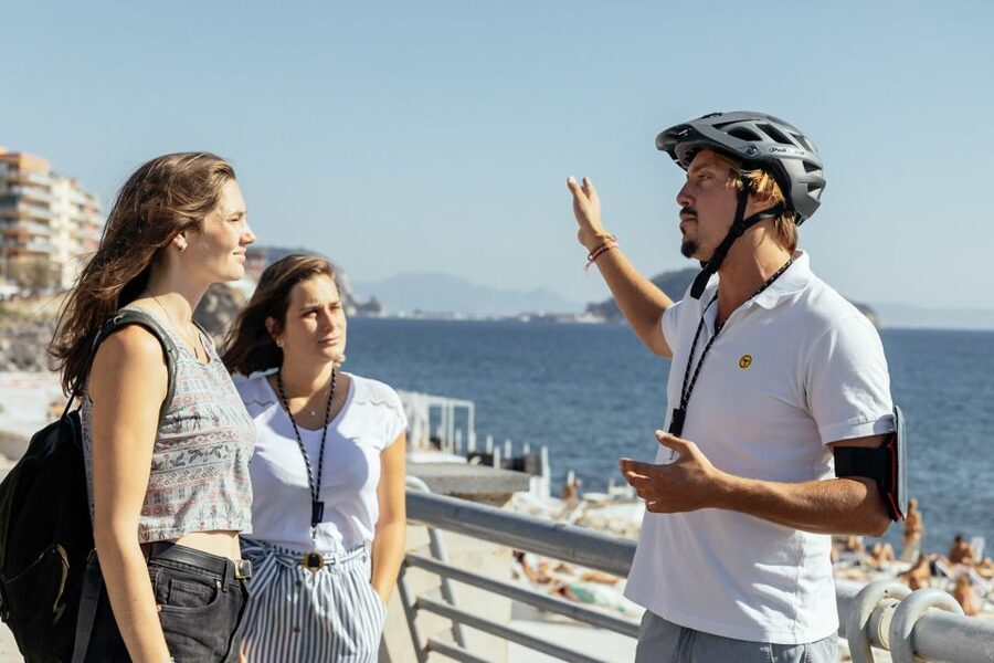 Scenic E-Bike Ride with Vineyard Wine & Meal - Starting beside the Pozzuoli waterfront