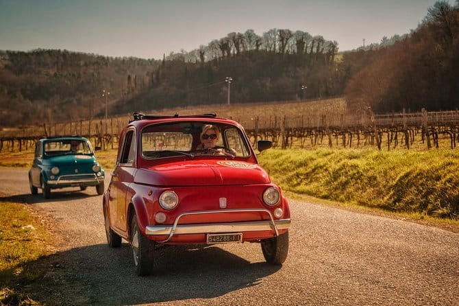 Self-Drive Vintage Fiat 500 Tour from Florence: Tuscan Wine Experience - Following the convoy into the Tuscan hills