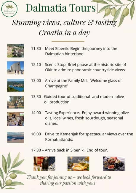 Šibenik: Croatia in a Day, Vistas, History, Olive Oil, Wine - Why this Šibenik outing feels different
