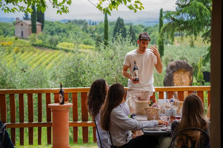 Siena: winery tour, wine tasting and lunch - San Giorgio a Lapi and the Nasini frescoes