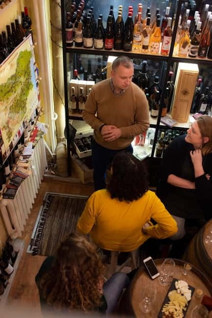 Sofia: Wine & Cheese Tasting Experience - Tempus Vini on Knyaz Boris I Street