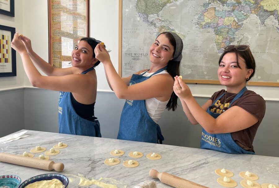 Sorrento: Pasta Masterclass with a Meal and Wine - Three sauces, three different pasta lessons