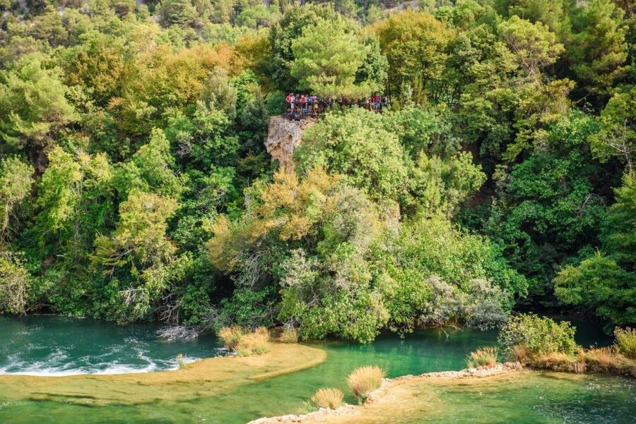 Split/Trogir: Krka National Park Day Trip with Wine Tasting - Local wine, prosciutto, and a relaxed finish