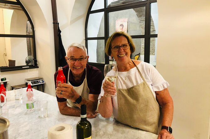 Super Fun Pasta & Gelato Class by Vatican with Wine + Oil Tasting - Bruschetta, wine, and the social side of the class