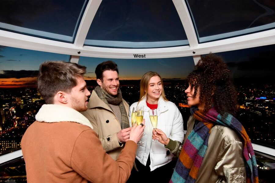 The London Eye Champagne Experience - The view from Big Ben to Buckingham Palace