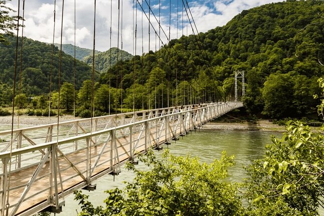 Wine and Dine Tour To Batumi Waterfalls - Mountainous Adjara - Mirveti Waterfall and its narrow metal bridge